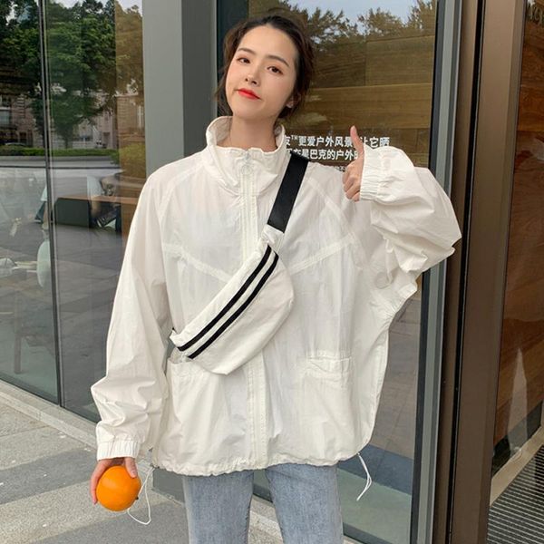women's jackets sport polyester jacket loose women white regular stand baseball uniform spring autumn zippers menteaux femme coat ef50w, Black;brown
women's jackets sport polyester jacket loose women white regular stand baseball uniform spring autumn zippers menteaux femme coat ef50w, Black;brown