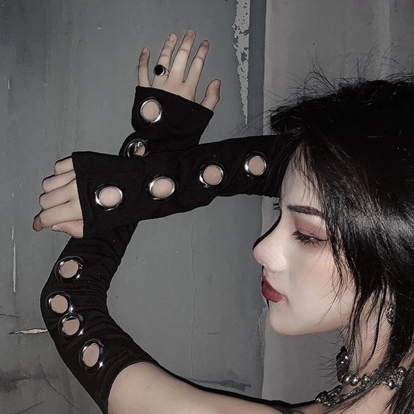 five fingers gloves black punk gothic eyelet arm warmer hollow out women men sport outdoor elbow length cuff sleeves 2021 cool stretc, Blue;gray
five fingers gloves black punk gothic eyelet arm warmer hollow out women men sport outdoor elbow length cuff sleeves 2021 cool stretc, Blue;gray