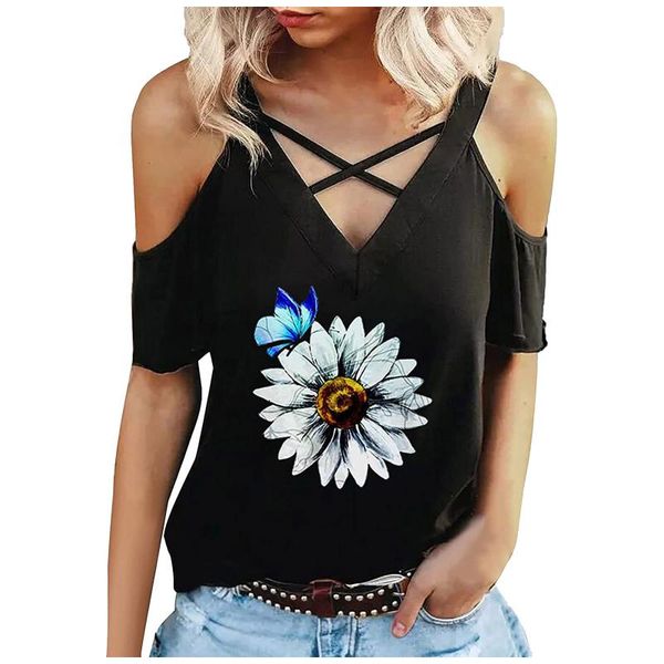 women's t-shirt patchwork cold shoulder xxxl plus size v-neck half sleeve female tee shirt summer casual t for women, White
women's t-shirt patchwork cold shoulder xxxl plus size v-neck half sleeve female tee shirt summer casual t for women, White