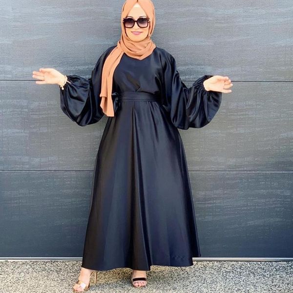ankle-length robe high wasit fashion muslim dress for women lantern sleeve arab dubai waist abaya o-neck maxi casual dresses, Black;gray
ankle-length robe high wasit fashion muslim dress for women lantern sleeve arab dubai waist abaya o-neck maxi casual dresses, Black;gray