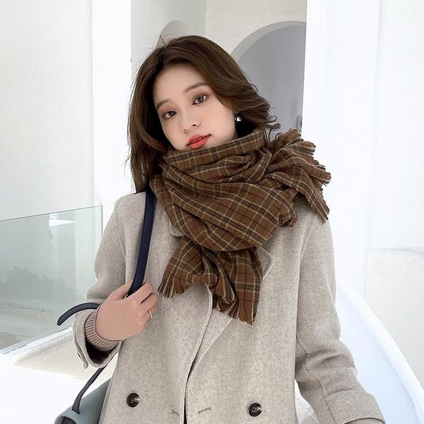 bow ties imitation cashmere scarf female 2021 japan and south korea sweet small check warm medium long shawl, Black;gray
bow ties imitation cashmere scarf female 2021 japan and south korea sweet small check warm medium long shawl, Black;gray