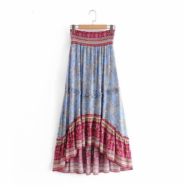 skirts women floral print maxi amethyst ruffle spring summer bohemian beach holiday style elastic waist gypsy boho long skirt, Black
skirts women floral print maxi amethyst ruffle spring summer bohemian beach holiday style elastic waist gypsy boho long skirt, Black