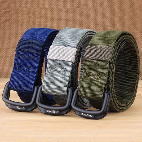 belts men's double buckle elastic nylon belt outdoor sports canvas woven for fashionablejeans, Black;brown
belts men's double buckle elastic nylon belt outdoor sports canvas woven for fashionablejeans, Black;brown