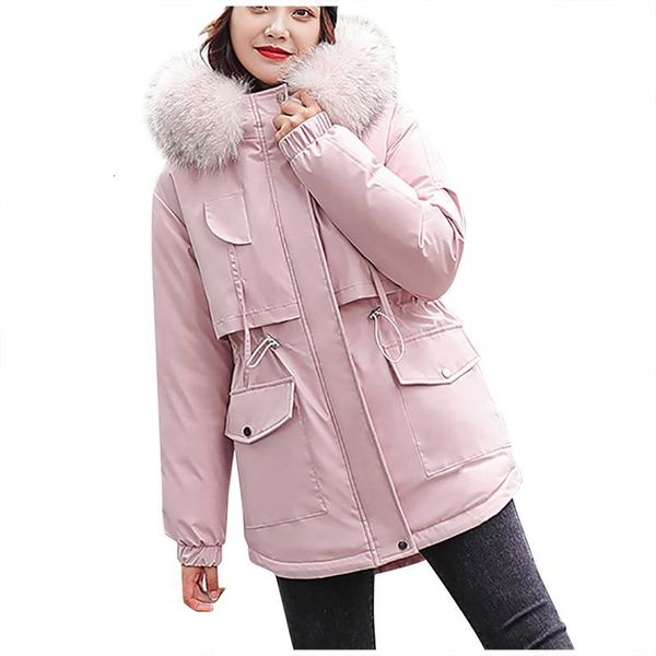 women's down & parkas women winter warm hooded thickening and velvet keeping casual coat with hat clothes woman faux fur jacket 4q31, Black
women's down & parkas women winter warm hooded thickening and velvet keeping casual coat with hat clothes woman faux fur jacket 4q31, Black