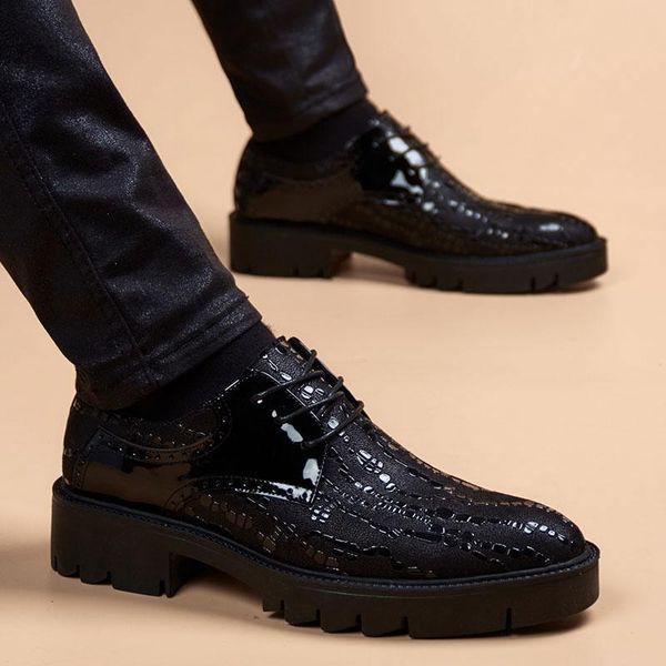 men's business shoes comfortable breathable leather casual male driving moccasin flats office formal men dress, Black
men's business shoes comfortable breathable leather casual male driving moccasin flats office formal men dress, Black