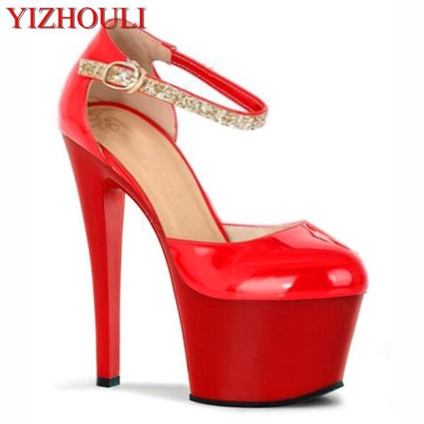 17-18cm ultra high heels crystal sandals performance shoes closed toe princess transparent dance, Black
17-18cm ultra high heels crystal sandals performance shoes closed toe princess transparent dance, Black