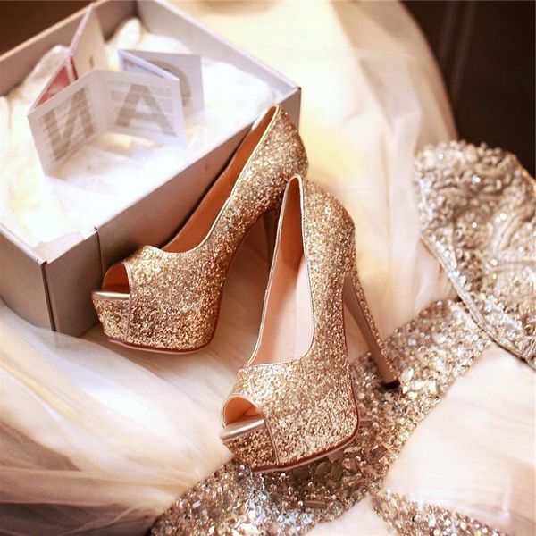 gold sequined women pumps peep toe slip-on high heel dress shoes cut-out platform wedding bride ship, Black
gold sequined women pumps peep toe slip-on high heel dress shoes cut-out platform wedding bride ship, Black