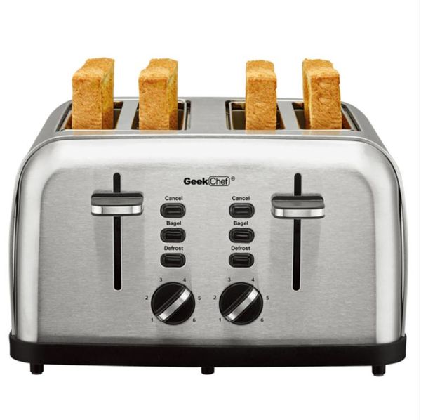 wholesales food processing equipment toaster 4 slice geek chef stainless steel extra-wide slot with dual bagel function removable crumb tray
wholesales food processing equipment toaster 4 slice geek chef stainless steel extra-wide slot with dual bagel function removable crumb tray