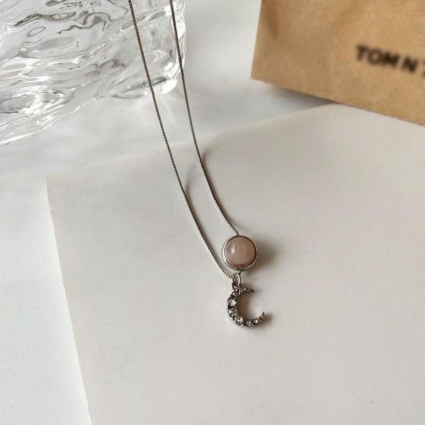 pendant necklaces moon necklace is pure and fresh forest fastens clavicular chain boudoir temperament contracted neck female jewelry, Silver
pendant necklaces moon necklace is pure and fresh forest fastens clavicular chain boudoir temperament contracted neck female jewelry, Silver