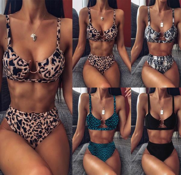 european and american selling two-piece swimsuits women's leopard bikini holiday gathered swimsuit swimwear, White;black
european and american selling two-piece swimsuits women's leopard bikini holiday gathered swimsuit swimwear, White;black