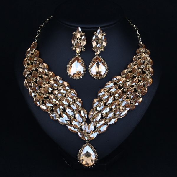 jewelry set fashion exaggeration full diamond bridal dress accessories clavicle chain accessories necklace, Slivery;golden
jewelry set fashion exaggeration full diamond bridal dress accessories clavicle chain accessories necklace, Slivery;golden