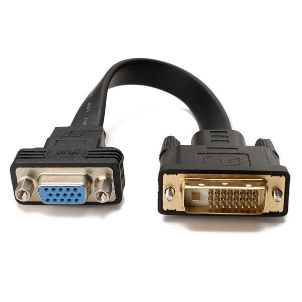 dvi-d 24+1 male to vga 15pin hdtv female monitor adapter connector flat cable dq-drop video cables & connectors
dvi-d 24+1 male to vga 15pin hdtv female monitor adapter connector flat cable dq-drop video cables & connectors