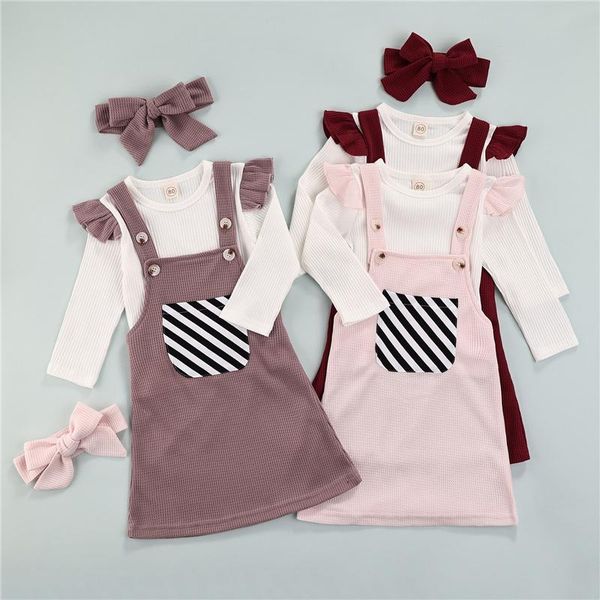 clothing sets 3pcs toddler baby girls casual clothes set, sweet long sleeves round collar , suspender skirt and headdress, 1-5 years, White
clothing sets 3pcs toddler baby girls casual clothes set, sweet long sleeves round collar , suspender skirt and headdress, 1-5 years, White