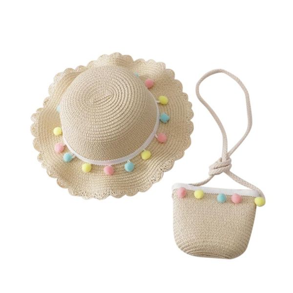 caps & hats kids girls large wide brim straw uv protection beach summer floppy bucket cap colorful pompom ball portable handbag ll4, Yellow
caps & hats kids girls large wide brim straw uv protection beach summer floppy bucket cap colorful pompom ball portable handbag ll4, Yellow