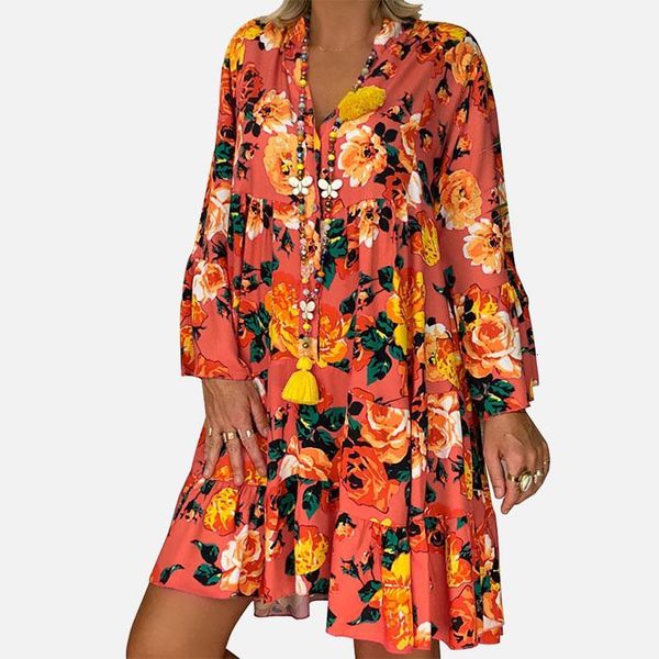 women loose mini dress for womens summer 2021 female long sleeve floral casual dresses femme pullover plus size vestidos vzyf, Black;gray
women loose mini dress for womens summer 2021 female long sleeve floral casual dresses femme pullover plus size vestidos vzyf, Black;gray