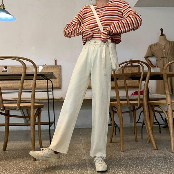 women's jeans jean femme streetwear denim trousers woman high waist korean fashion students all-match pants, Blue
women's jeans jean femme streetwear denim trousers woman high waist korean fashion students all-match pants, Blue