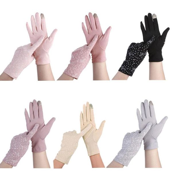 five fingers gloves summer nonslip sun protection for women mesh lace uv thin evening prom short wedding bridal, Blue;gray
five fingers gloves summer nonslip sun protection for women mesh lace uv thin evening prom short wedding bridal, Blue;gray