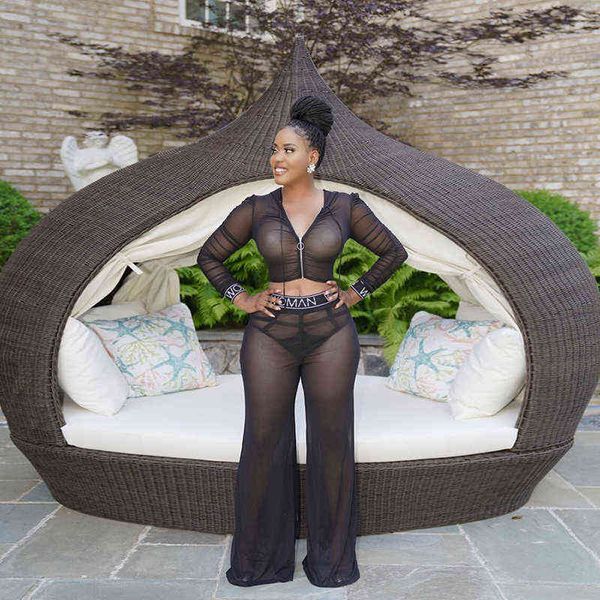 woman see through mesh black zip up hooded long sleeve crop wide leg long pants matching 2 piece sets club outfits 211116, White
woman see through mesh black zip up hooded long sleeve crop wide leg long pants matching 2 piece sets club outfits 211116, White