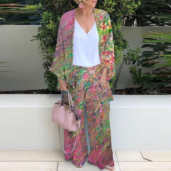women's two piece pants 2021 boho holiday beach outfits women casual floral print cardigan and wide leg suit spring autumn sets 3xl, White
women's two piece pants 2021 boho holiday beach outfits women casual floral print cardigan and wide leg suit spring autumn sets 3xl, White