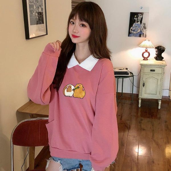 women's hoodies & sweatshirts kawaii harajuku guinea pig graphic cotton hoodie aesthetic sweetshirt for girls long sleeves hoody turn-d, Black
women's hoodies & sweatshirts kawaii harajuku guinea pig graphic cotton hoodie aesthetic sweetshirt for girls long sleeves hoody turn-d, Black