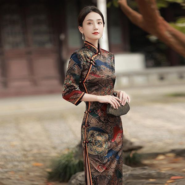 ethnic clothing luxury chinese style rayon cheongsam lady slim long qipao elegant print flower formal party dress oversize 3xl 4xl 2021, Red
ethnic clothing luxury chinese style rayon cheongsam lady slim long qipao elegant print flower formal party dress oversize 3xl 4xl 2021, Red