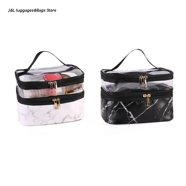 cosmetic bags & cases m68c marble pattern makeup travel double layer cosmetics portable storage case for women girls toiletry organizer
cosmetic bags & cases m68c marble pattern makeup travel double layer cosmetics portable storage case for women girls toiletry organizer