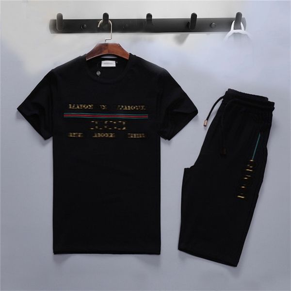 2021 fashion men's casual tracksuits suit summer cotton letter short sleeve t-shirt tracksuits sportswear t-shirt men's two-piece, Gray
2021 fashion men's casual tracksuits suit summer cotton letter short sleeve t-shirt tracksuits sportswear t-shirt men's two-piece, Gray