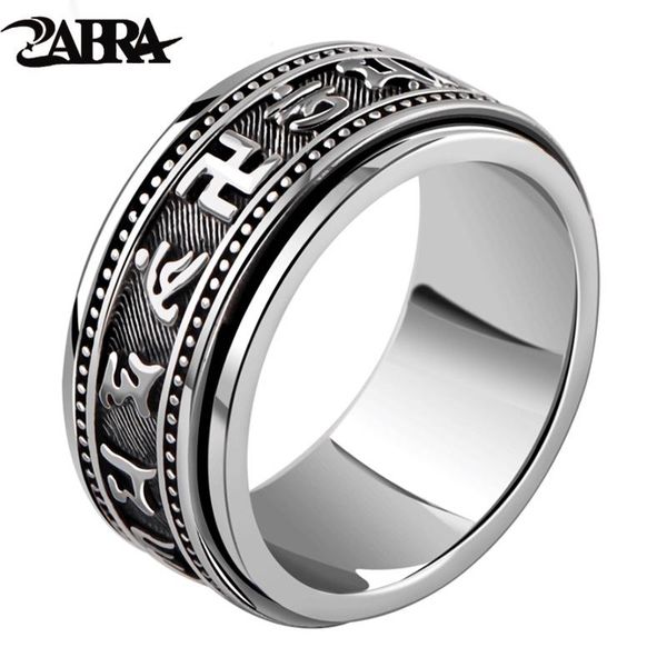 cluster rings zabra real 925 sterling silver spinner ring vintage six words mantra mens signet punk jewelry for men, Golden;silver
cluster rings zabra real 925 sterling silver spinner ring vintage six words mantra mens signet punk jewelry for men, Golden;silver