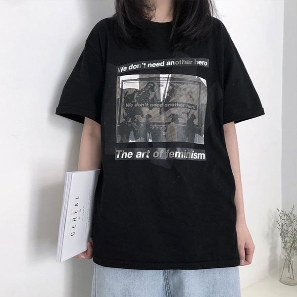 women's t-shirt black short-sleeved female 2021 summer harajuku style student loose and white top
women's t-shirt black short-sleeved female 2021 summer harajuku style student loose and white top