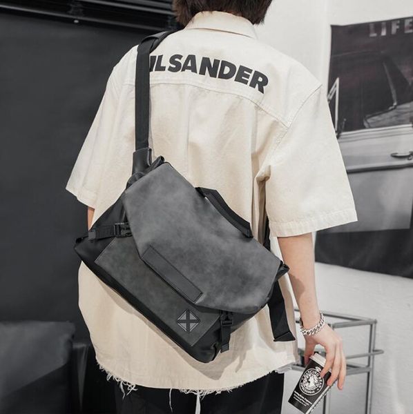 wholesale men shoulder bag outdoor leisure wear-resistant gray fashion handbag street personalized printed leather backpack simple joker bus
wholesale men shoulder bag outdoor leisure wear-resistant gray fashion handbag street personalized printed leather backpack simple joker bus