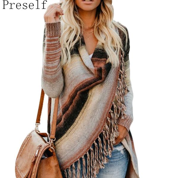 women's sweaters preself autumn women casual fashion loose long sleeve sweater irregular striped tassel knitwear, White;black
women's sweaters preself autumn women casual fashion loose long sleeve sweater irregular striped tassel knitwear, White;black