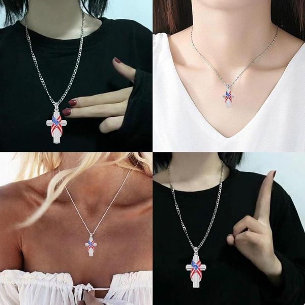 cross flag necklace pendant plated banquet couple gift fashion birthday supplies party jewelry for girlfriend b3d4 necklaces, Silver
cross flag necklace pendant plated banquet couple gift fashion birthday supplies party jewelry for girlfriend b3d4 necklaces, Silver