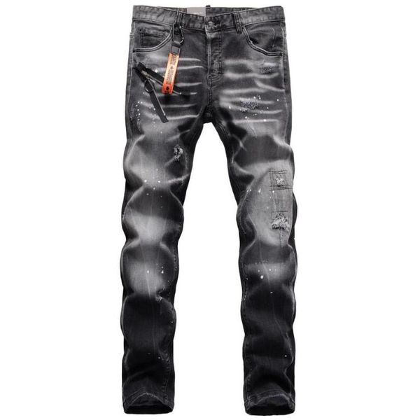 men's jeans black denim for men holes stretch fit straight long pants streetwear casual 38, Blue
men's jeans black denim for men holes stretch fit straight long pants streetwear casual 38, Blue
