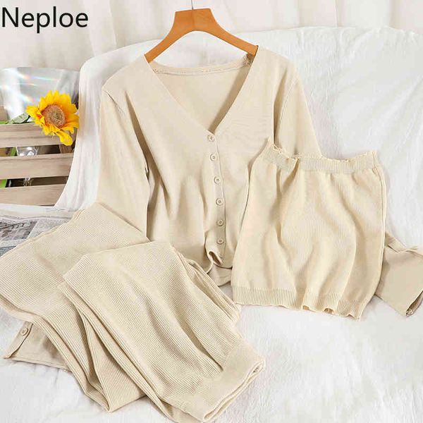 neploe femme roupas elegant korean 3piece knit suit loose sweater coat tube straight wide leg pants three-piece sets women 210422, White
neploe femme roupas elegant korean 3piece knit suit loose sweater coat tube straight wide leg pants three-piece sets women 210422, White