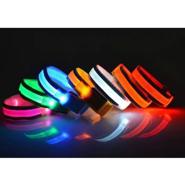 safety led armband night cycling jogging walking double reflective flashing waterproof adjustable visible outdoor warnin elbow & knee pads, Black;gray
safety led armband night cycling jogging walking double reflective flashing waterproof adjustable visible outdoor warnin elbow & knee pads, Black;gray