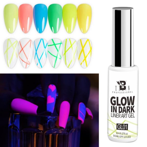 nail gel bozlin 12 colors glow in dark liner art 8ml soak off uv/led luminous neon color polish tool designs liners, Red;pink
nail gel bozlin 12 colors glow in dark liner art 8ml soak off uv/led luminous neon color polish tool designs liners, Red;pink