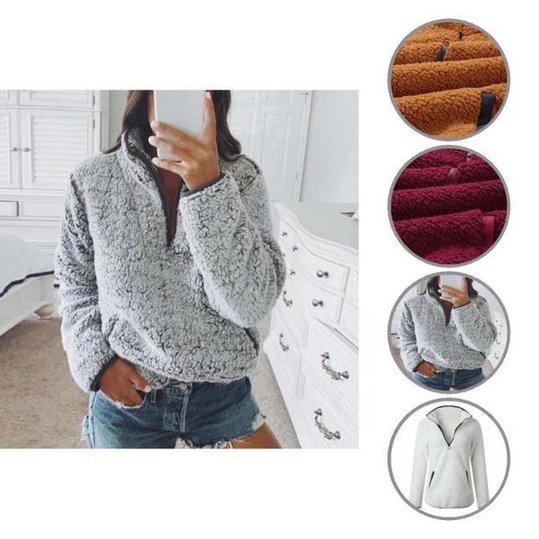 women's hoodies & sweatshirts autumn winter stylish solid color pockets pullover sweatshirt coat women shrinkable cuff outerwear, Black
women's hoodies & sweatshirts autumn winter stylish solid color pockets pullover sweatshirt coat women shrinkable cuff outerwear, Black