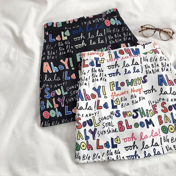 skirts heliar 2021 women harajuku pencil colorful cartoon letters printing high waist slim midi split female, Black
skirts heliar 2021 women harajuku pencil colorful cartoon letters printing high waist slim midi split female, Black