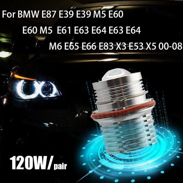 car headlights 2pcs bright lamp 6000k 120w led angel eyes marker lights bulbs for e87 e39 m5 e60 e61 e63 e64 m6 e65 e66 e83 x3 e53 x5 00
car headlights 2pcs bright lamp 6000k 120w led angel eyes marker lights bulbs for e87 e39 m5 e60 e61 e63 e64 m6 e65 e66 e83 x3 e53 x5 00