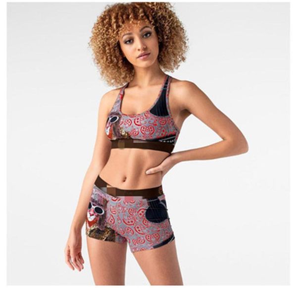 women letter digital printing tracksuits fashion trend u-neck sleeveless vest shorts casual suits female plus size fitness yoga sets, Gray
women letter digital printing tracksuits fashion trend u-neck sleeveless vest shorts casual suits female plus size fitness yoga sets, Gray