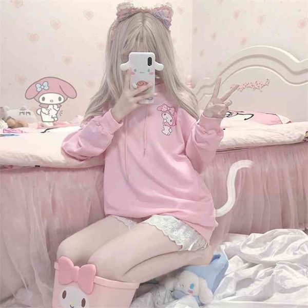 spring and summer pink print cartoon oversized hoodie japanese ins college style cute sweet loose hooded student jacket 210803, Black
spring and summer pink print cartoon oversized hoodie japanese ins college style cute sweet loose hooded student jacket 210803, Black