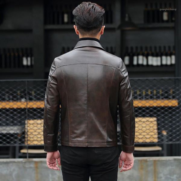 men's leather & faux genuine jacket men korean sheepskin coat spring motorcycle coats chaqueta cuero hombre kj1583, Black
men's leather & faux genuine jacket men korean sheepskin coat spring motorcycle coats chaqueta cuero hombre kj1583, Black