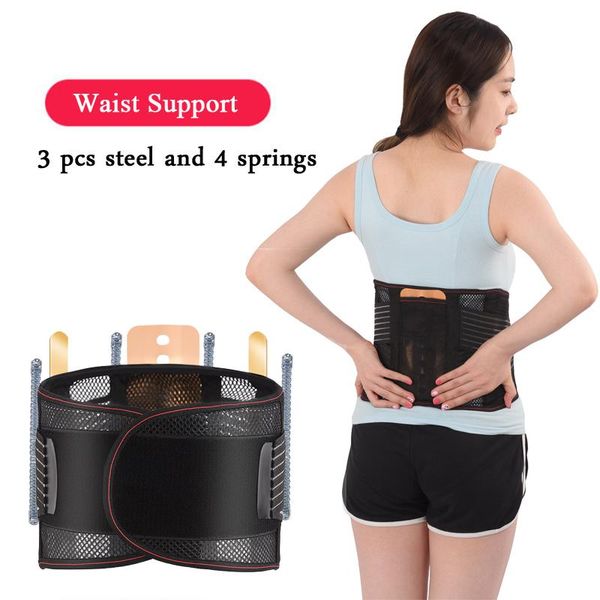breathable waist support lumbar corset belt with steel elastic brace recovery belts lower back pain, Black;gray
breathable waist support lumbar corset belt with steel elastic brace recovery belts lower back pain, Black;gray