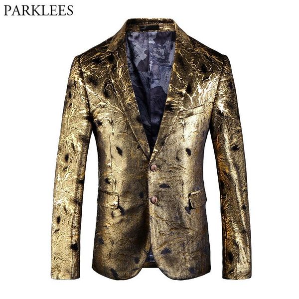 men's suits & blazers luxury gold bronzing blazer men nightclub prom suit jacket slim single breasted wedding party stage costumes, White;black
men's suits & blazers luxury gold bronzing blazer men nightclub prom suit jacket slim single breasted wedding party stage costumes, White;black