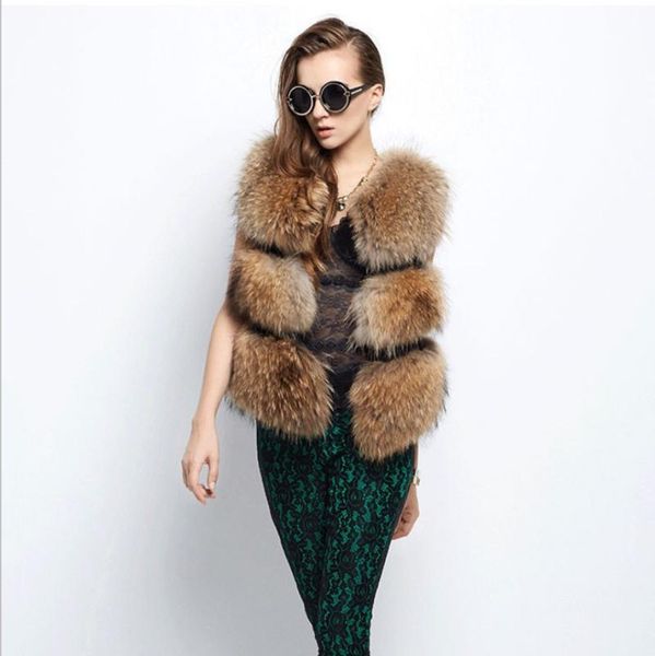 women's fur & faux trodeam store fashion haining raccoon vest female small jacket winter warm casual outerwear waistcoats, Black
women's fur & faux trodeam store fashion haining raccoon vest female small jacket winter warm casual outerwear waistcoats, Black