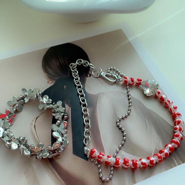 chokers creative irregular red white simulated pearl beaded necklace for women girls shinning crystal heart charm, Golden;silver
chokers creative irregular red white simulated pearl beaded necklace for women girls shinning crystal heart charm, Golden;silver