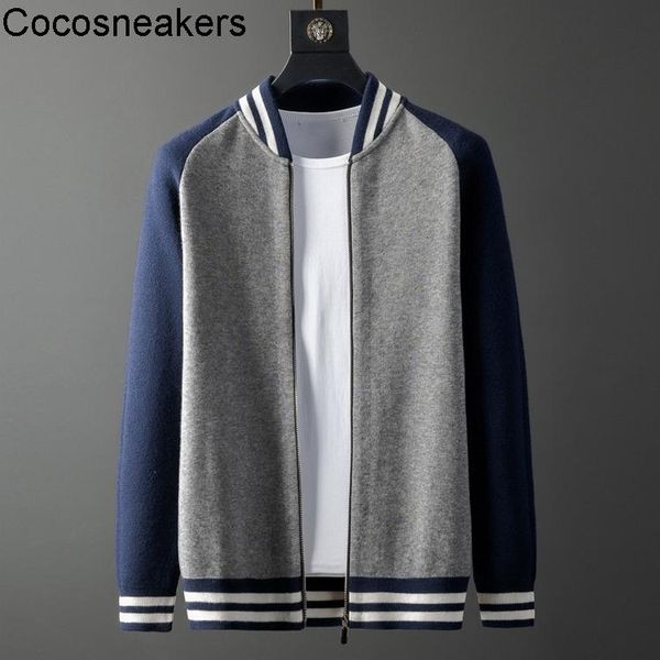 men's jackets autumn winter sweater coat high density wool blend sports leisure contrast color baseball collar cardigan, Black;brown
men's jackets autumn winter sweater coat high density wool blend sports leisure contrast color baseball collar cardigan, Black;brown