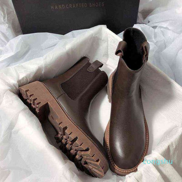 women's chelsea genuine leather 2021 new autumn winter fashion ankle retro martin ladies black brown 22
women's chelsea genuine leather 2021 new autumn winter fashion ankle retro martin ladies black brown 22