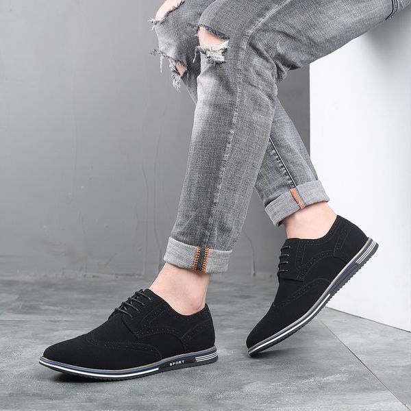 464748 size new 2021 mens spring and autumn shoes british style trendy mens brogue suede shoes versatile casual shoes, Black
464748 size new 2021 mens spring and autumn shoes british style trendy mens brogue suede shoes versatile casual shoes, Black