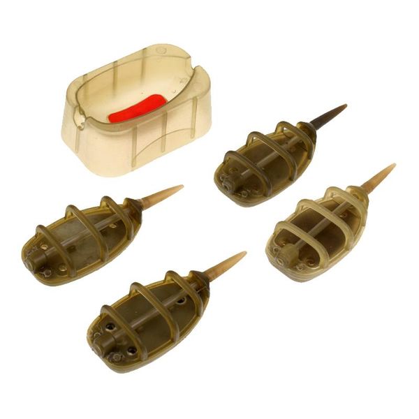 carp fishing inline method feeder lead set 4 feeders 20g/ 25g/ 30g/ 35g mould accessories wholesale
carp fishing inline method feeder lead set 4 feeders 20g/ 25g/ 30g/ 35g mould accessories wholesale
